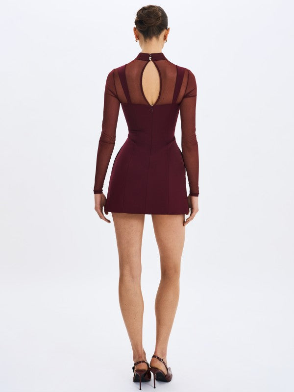 Natasha Sheer Sleeve Dress