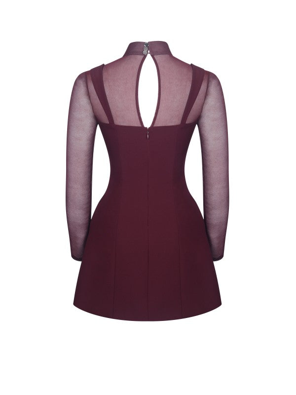Natasha Sheer Sleeve Dress