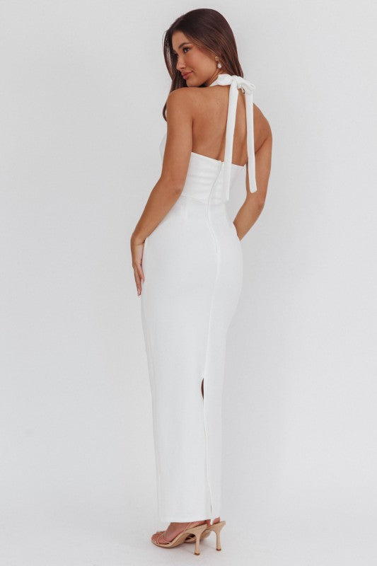 Square Neck Halter Top Dress