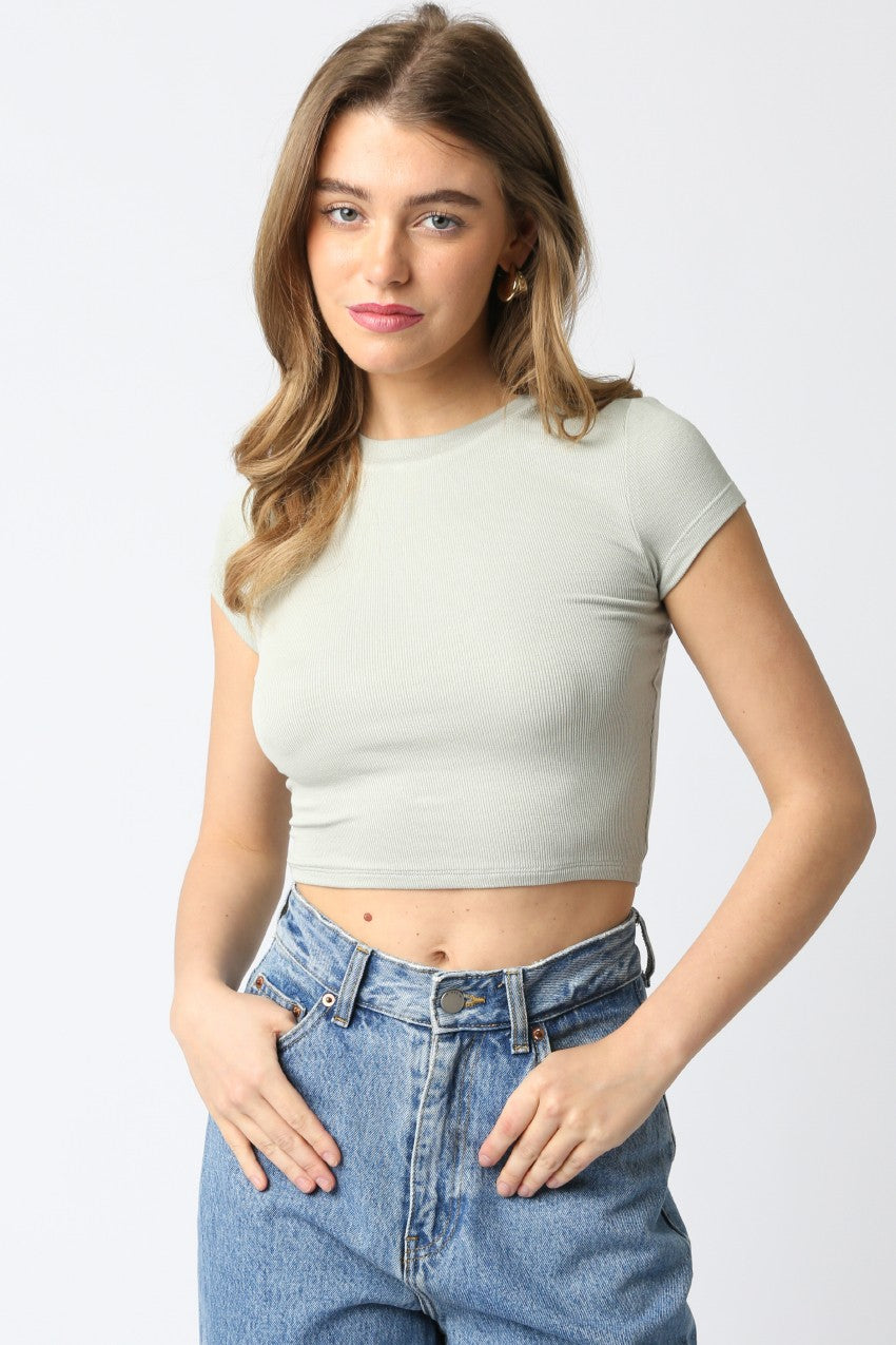 The Khloe Ribbed Crop Top