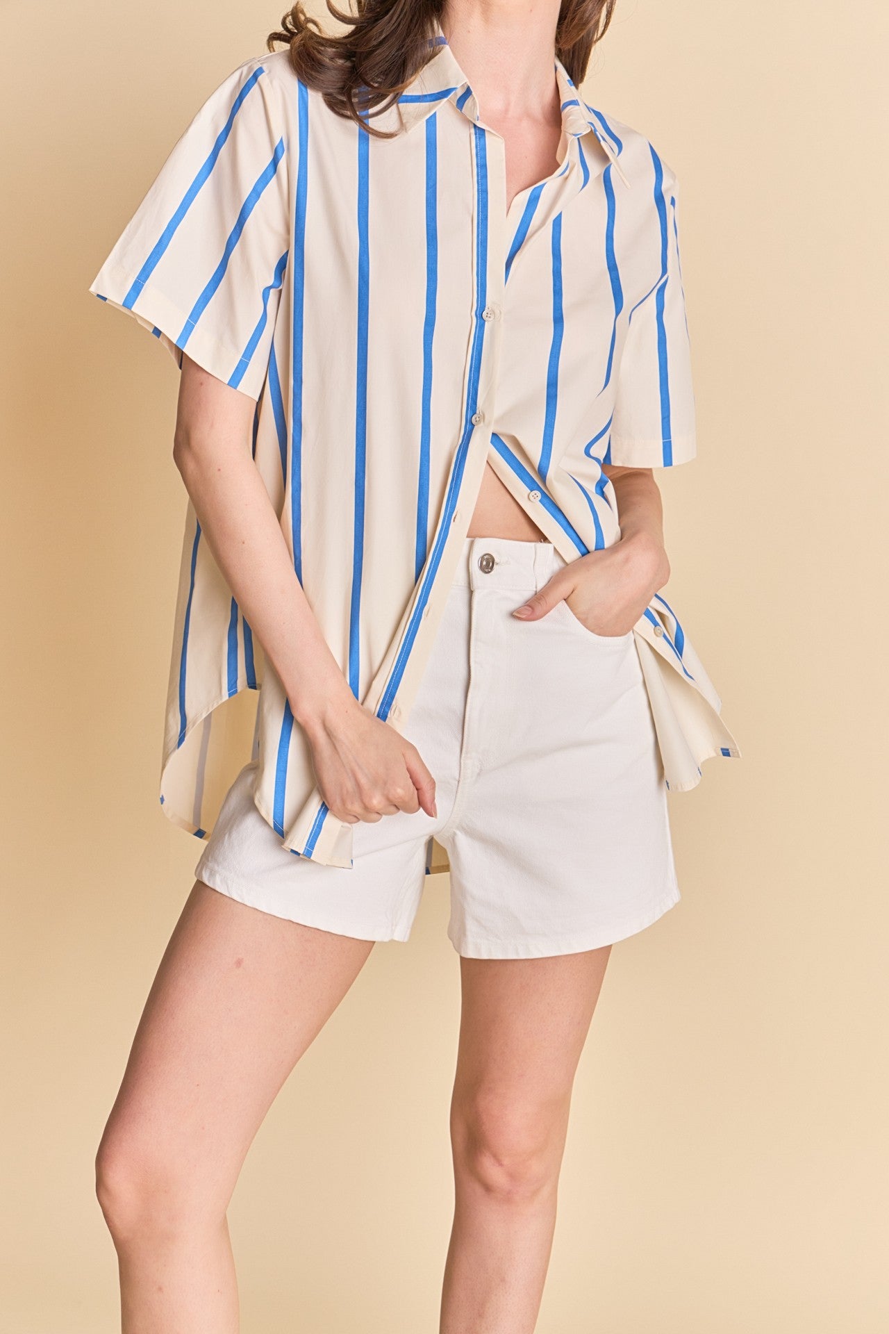 Blue Stripe Top