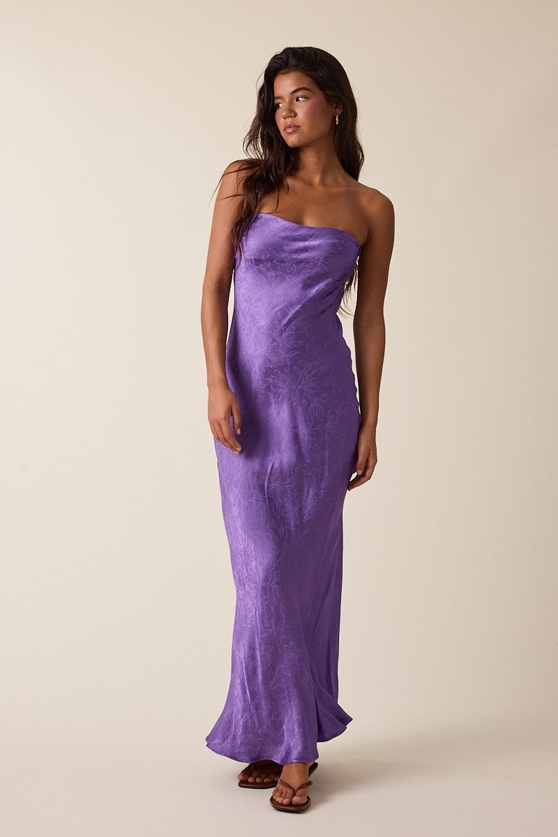 Night Out Satin Tube Dress