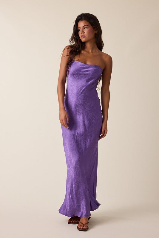 Night Out Satin Tube Dress
