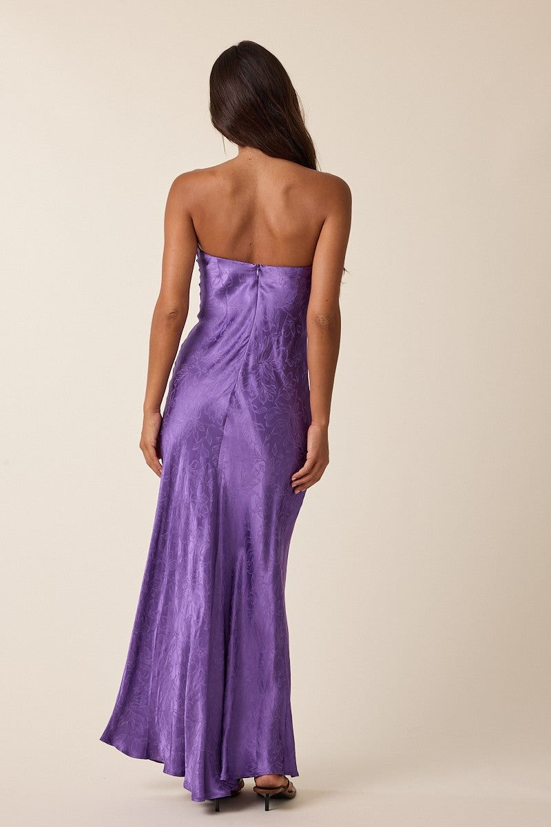 Night Out Satin Tube Dress
