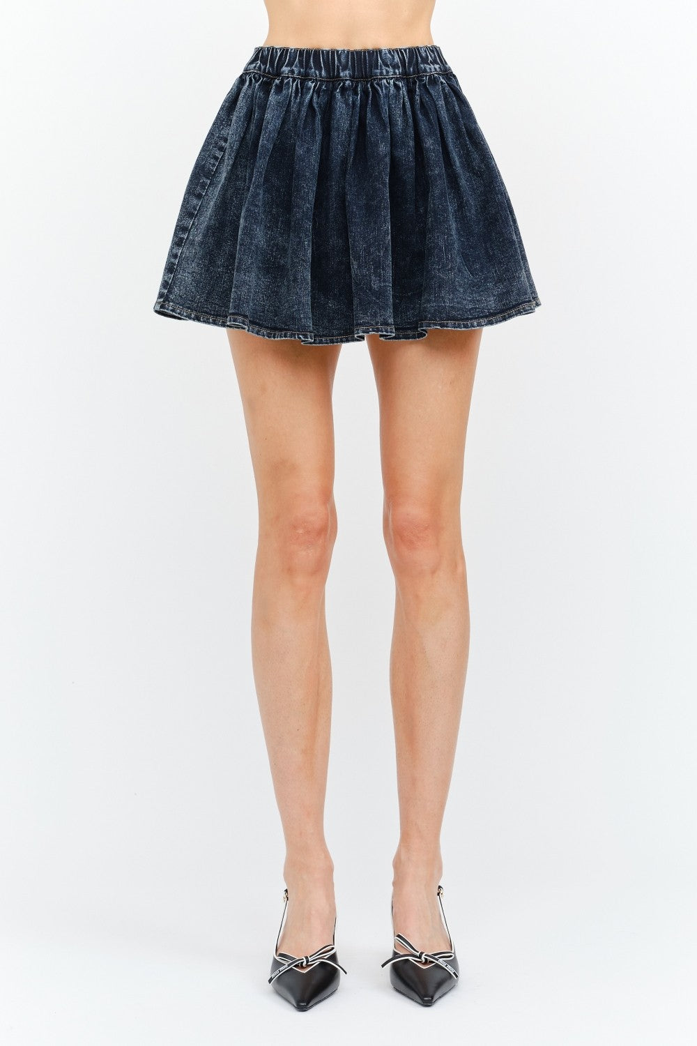 Denim Flare Skirt