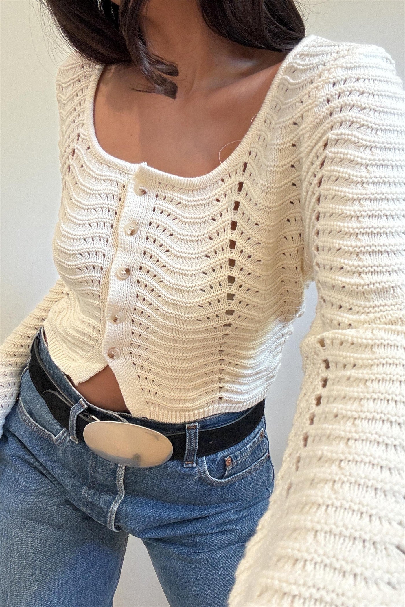 Open Knit Cardigan