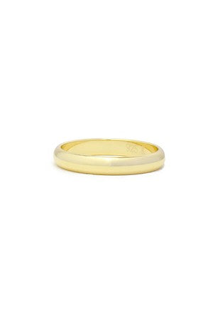 Ring Gold Plated Band Size 6