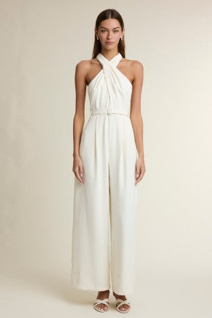 Criss Cross Halter Jumpsuit
