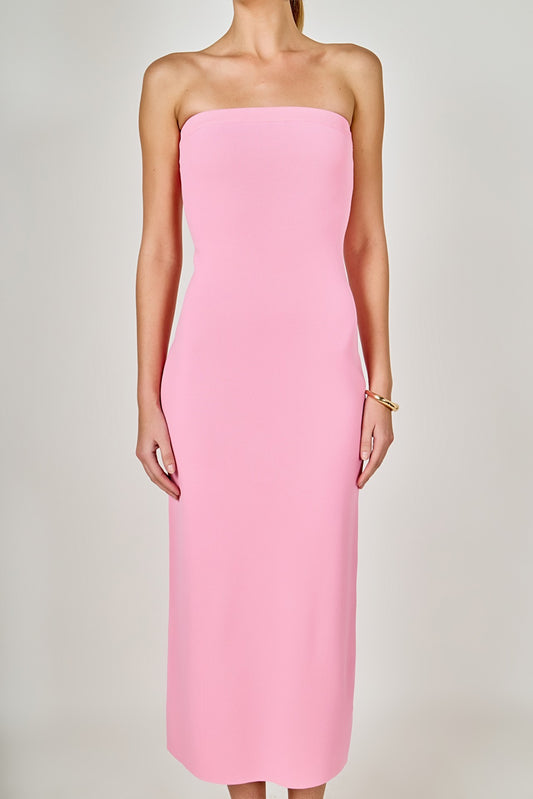 Pink Strapless Dress