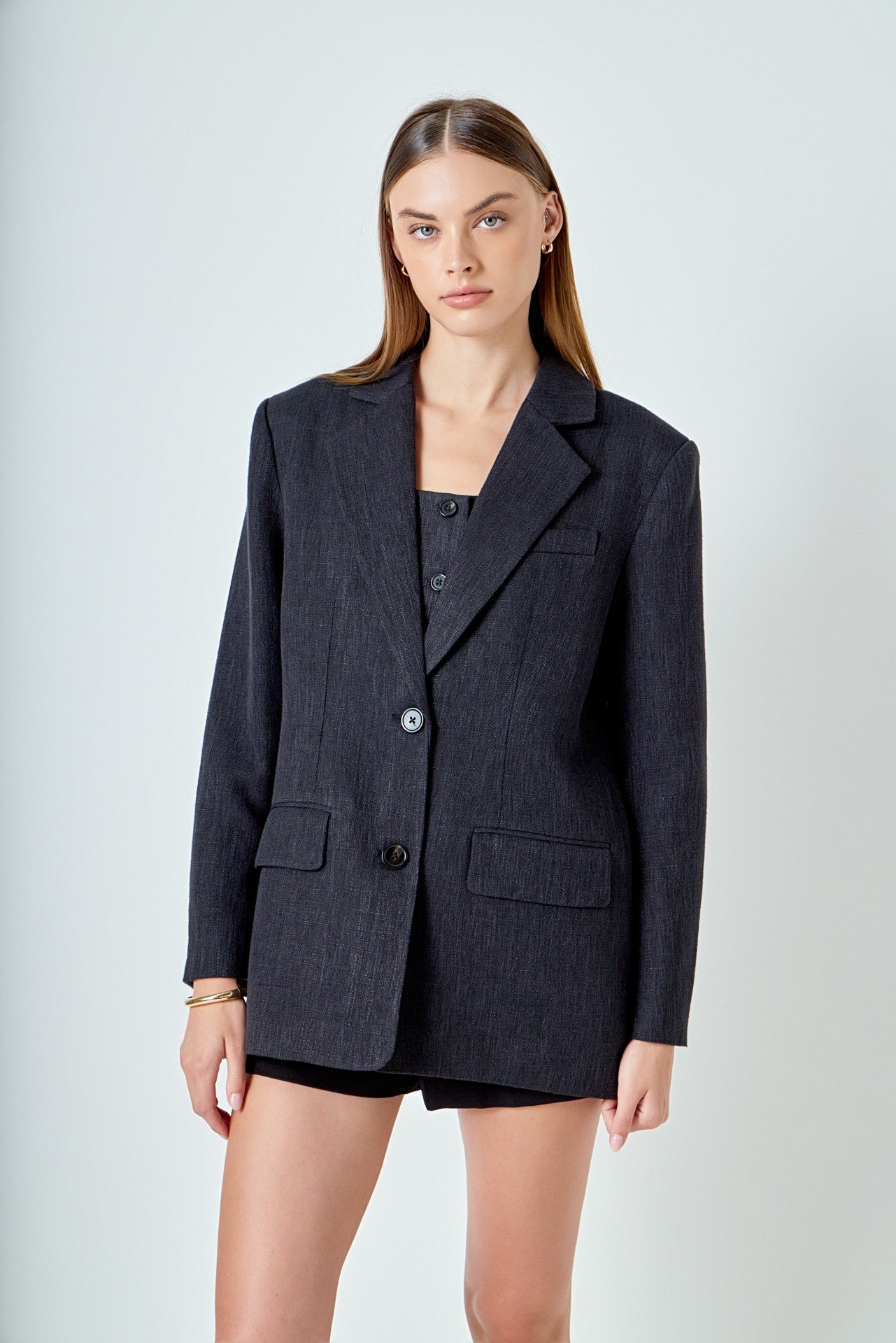 Linen Oversized Blazer