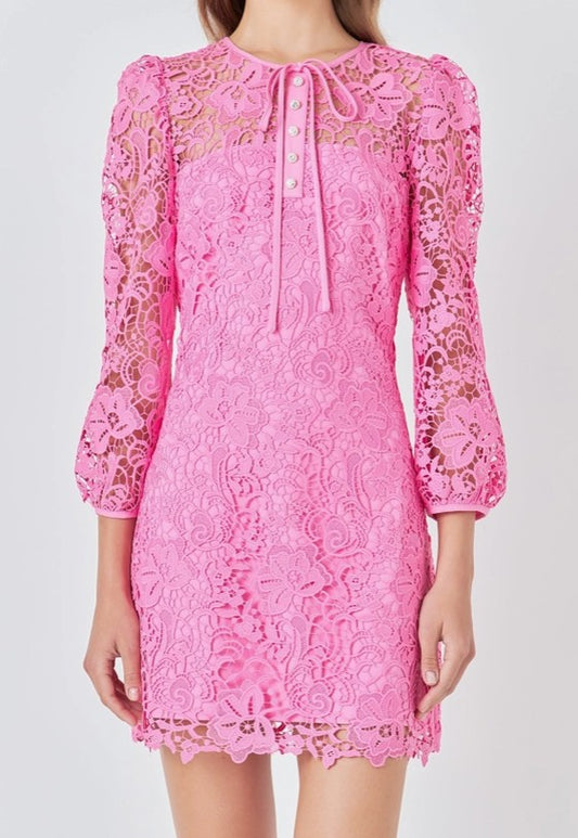 Lace Pink Dress