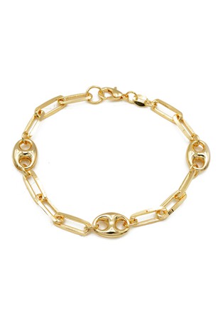 Link Chain Bracelet GOLD FILLED #1016