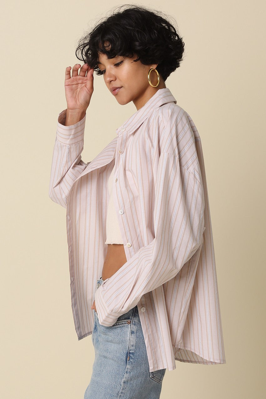 Mocha Stripe Top
