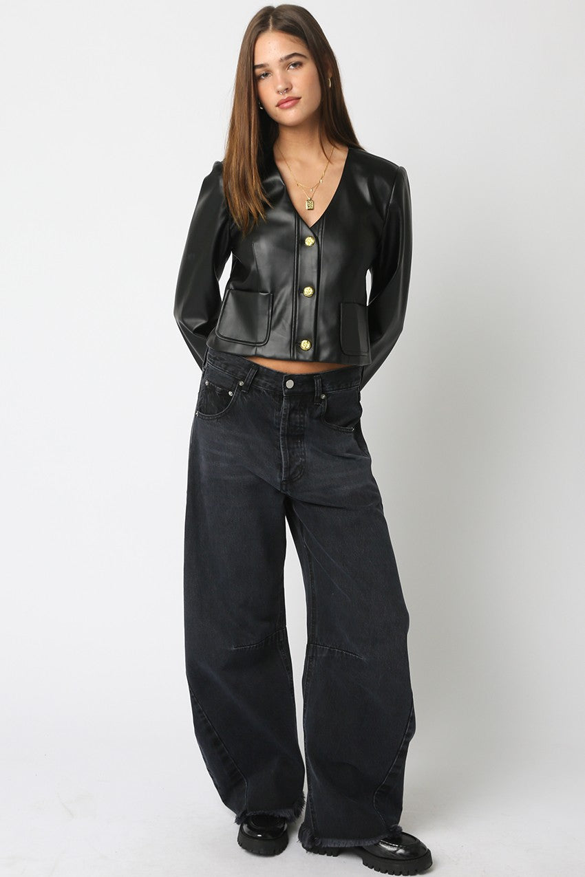 The Mia Faux Leather Jacket