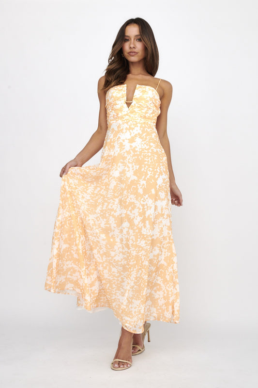Open Front Floral Dress