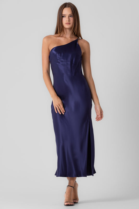 Silk Open Back Dress