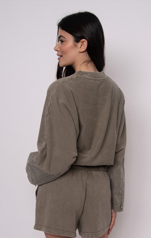 French Terry Pull Over Top