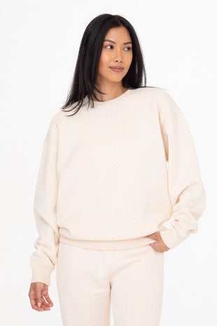 Crewneck Oversized Fleece Sweatshirt