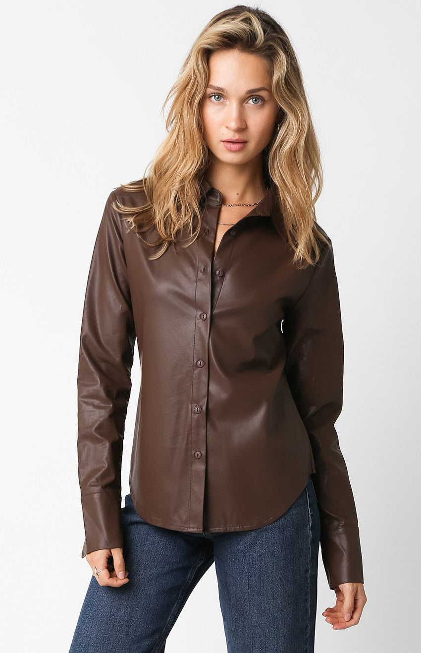The Wendy PU Top