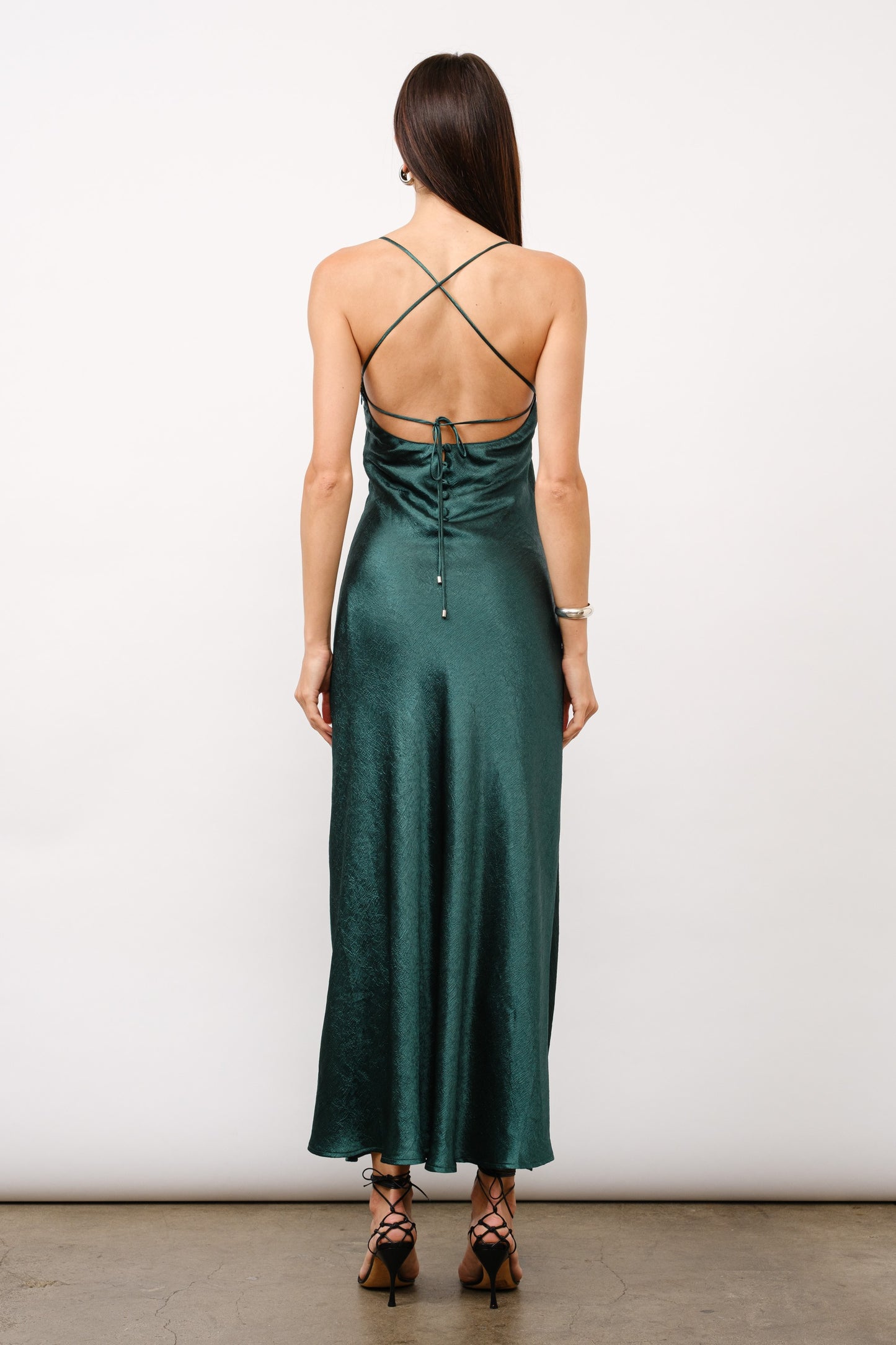 Pine Satin Dress