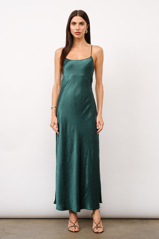 Pine Satin Dress