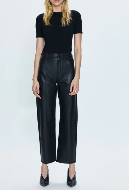 Designer Faux Leather Pants