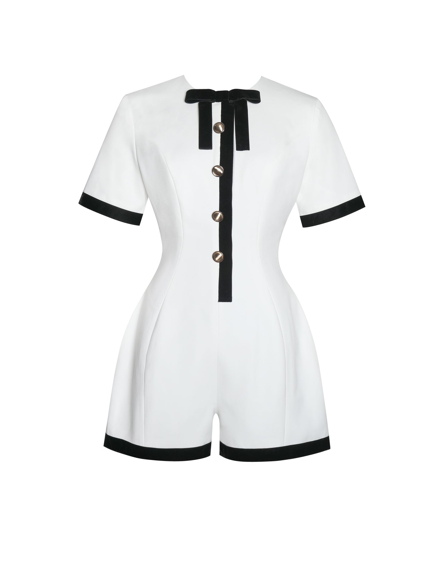 Romper With Black Trim