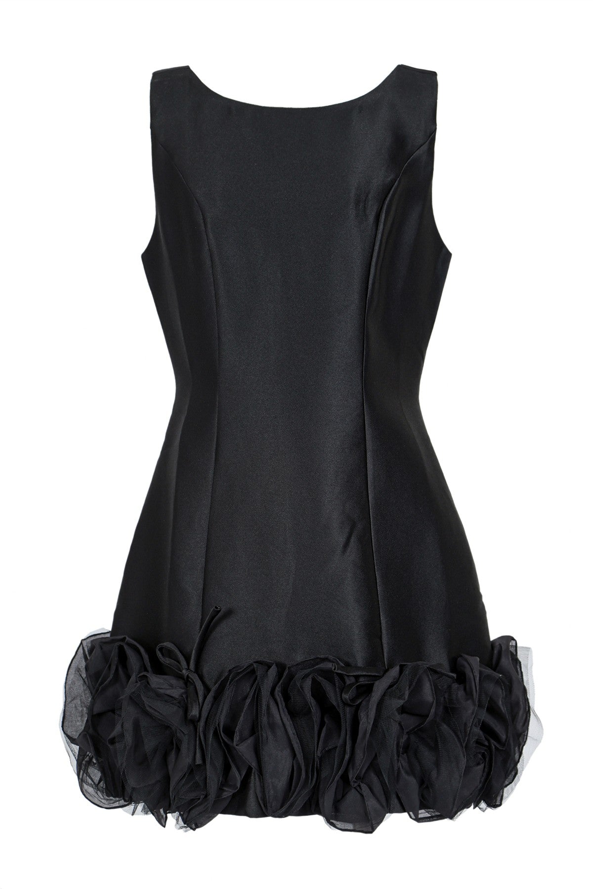 Ruffle Satin Dress