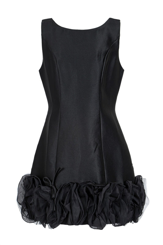 Ruffle Satin Dress