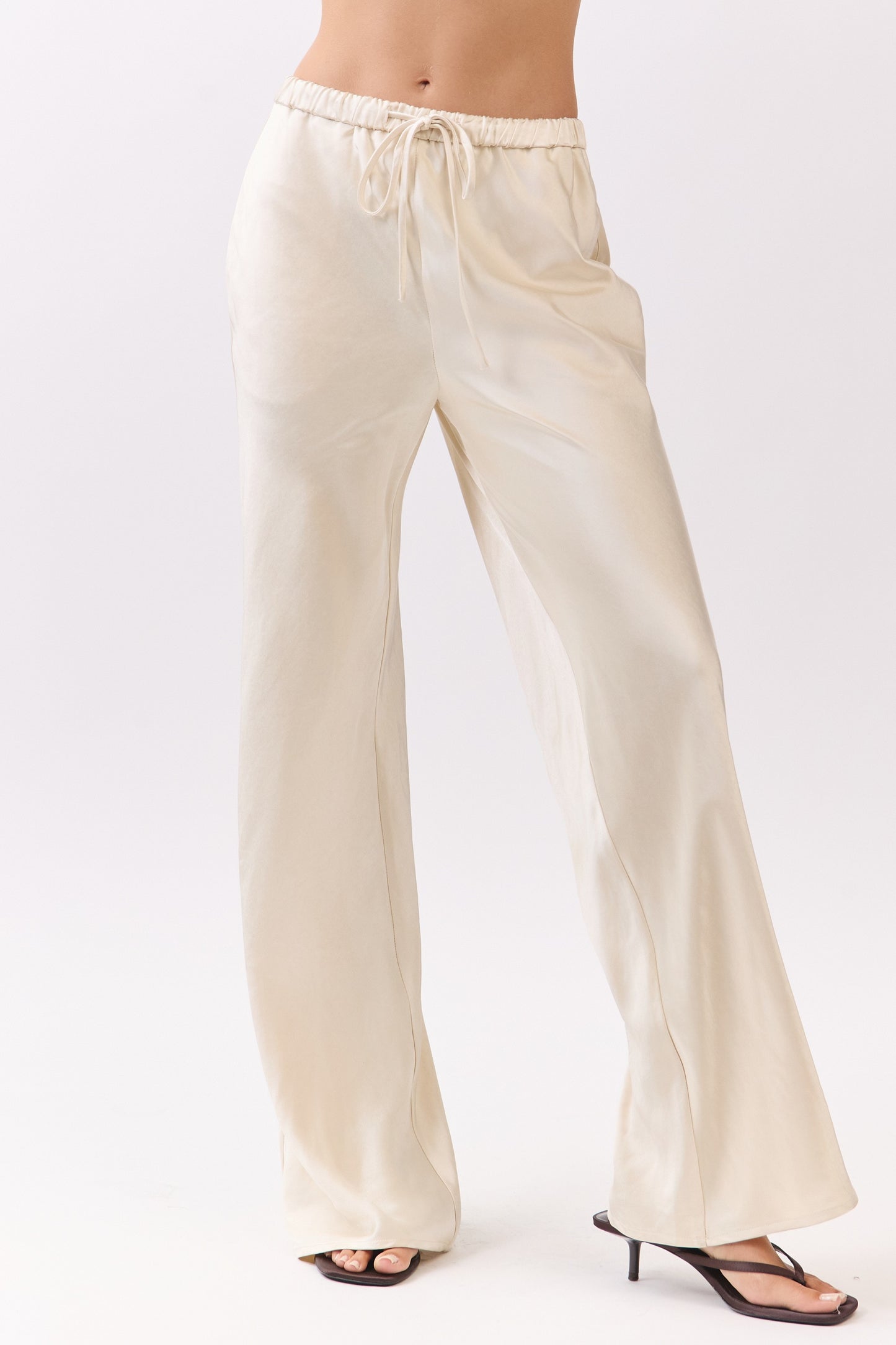 Satin Drawstring Pant