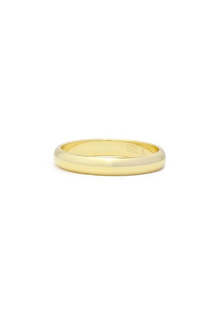 Ring Gold Plated Band Size 6