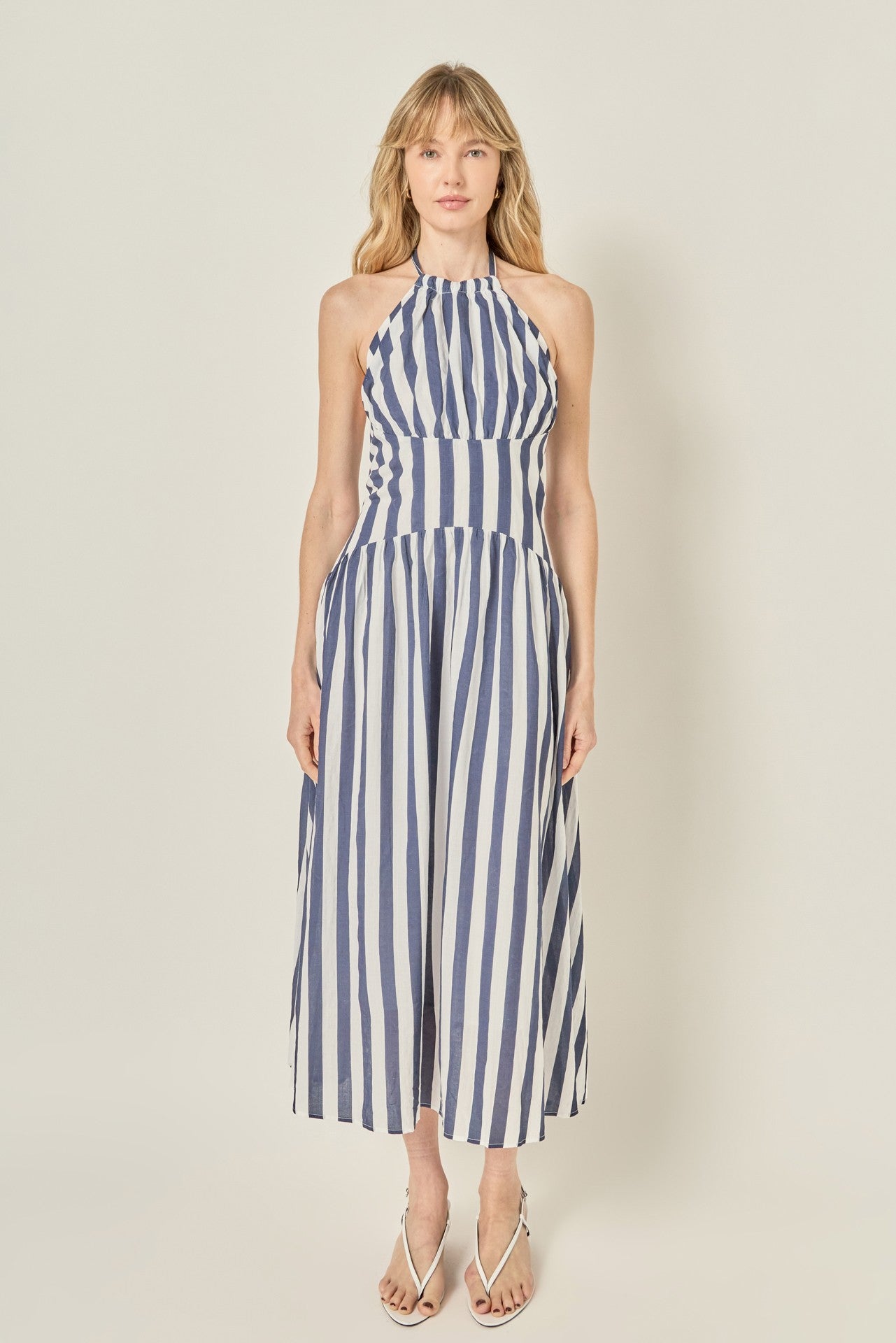 Stripe Halter Dress