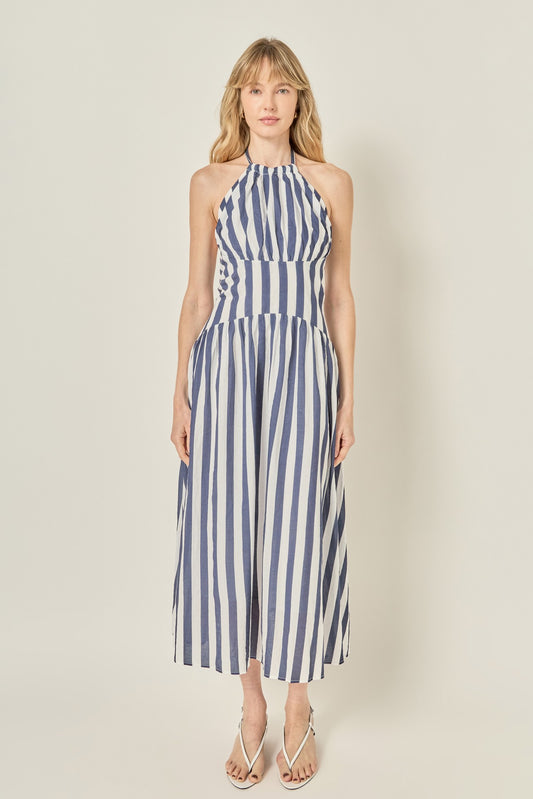 Stripe Halter Dress