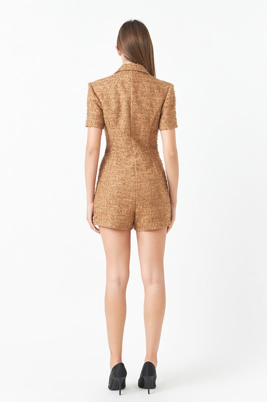 Tweed Romper