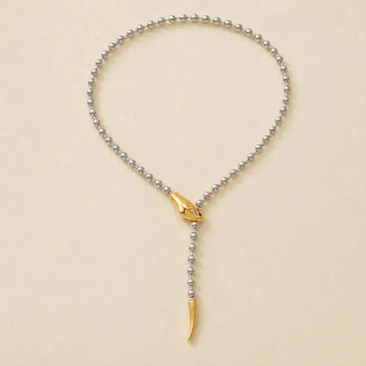 Designer Viper Necklace 18k Gold Plated