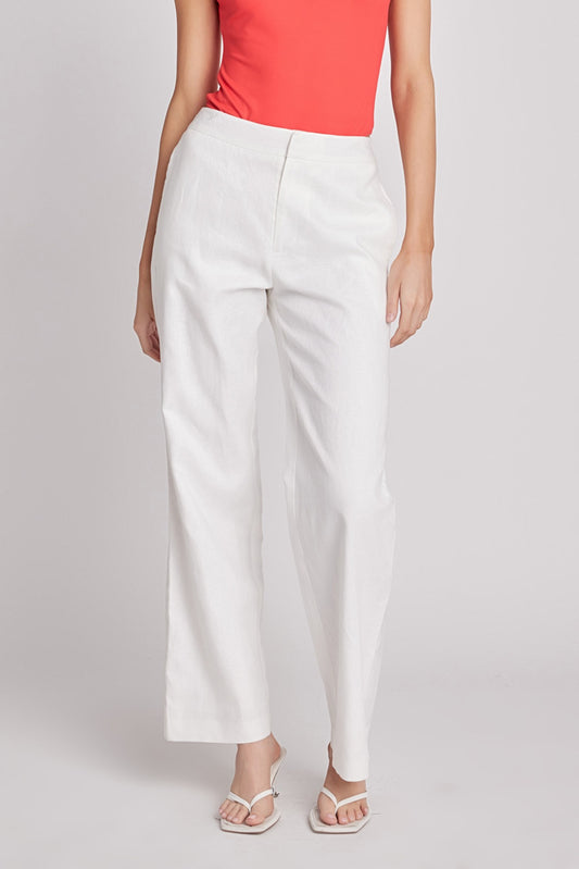 White Linen Pant