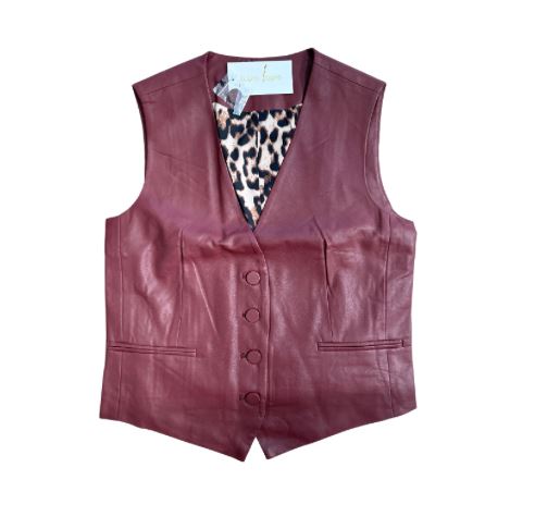 Faux Leather Vest