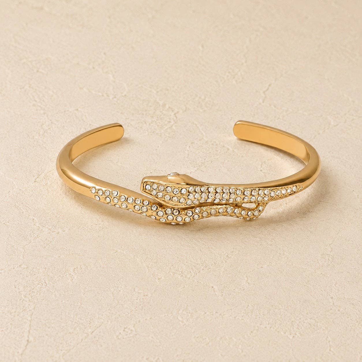 Vespera Serpent Cuff: Gold