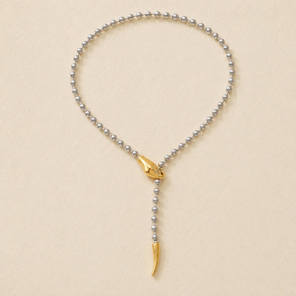 Viper’s Path Necklace: Silver/Gold