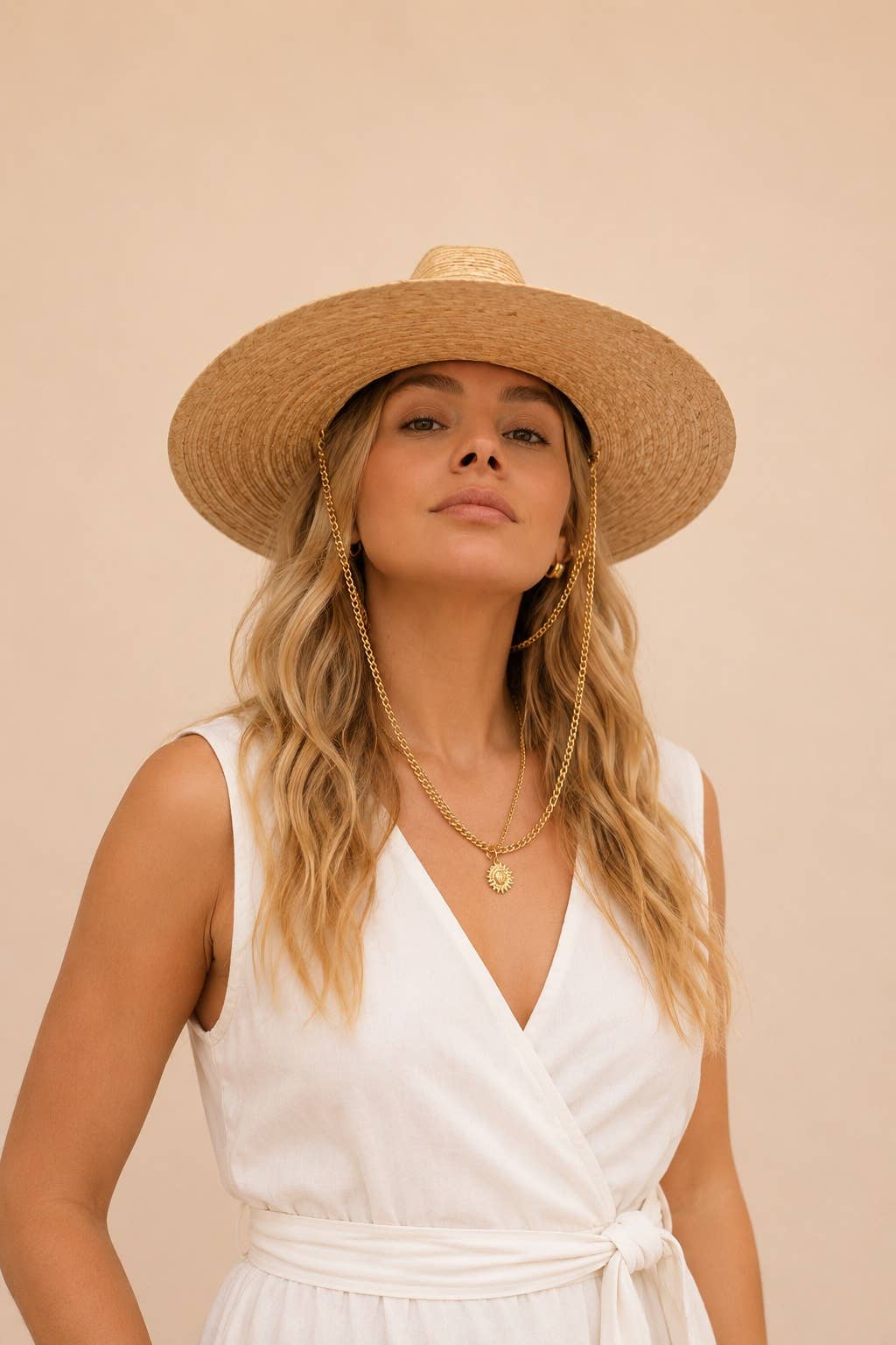 Kailani Straw Explorer Crown Hat: Tan / L