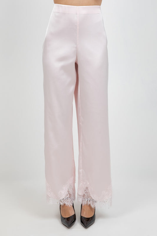 Lace Satin Pants