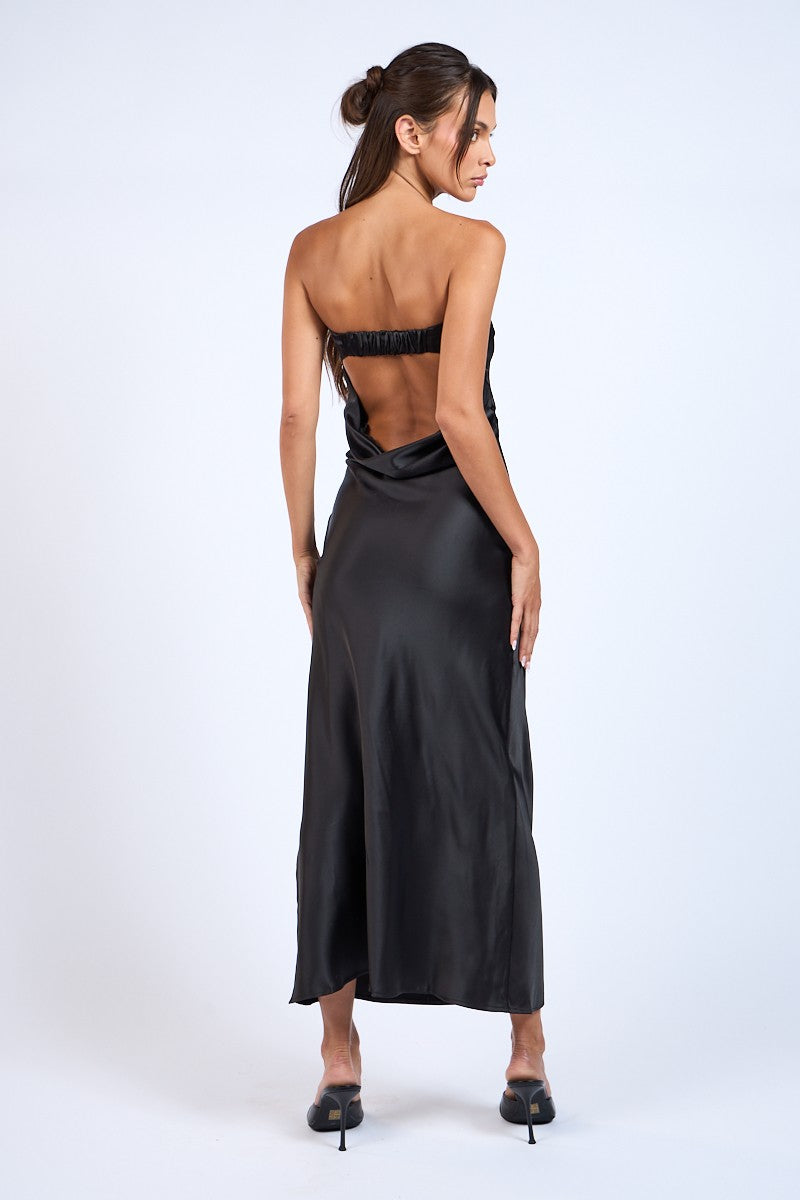 Backless Satin Maxi Dress RESTOCK