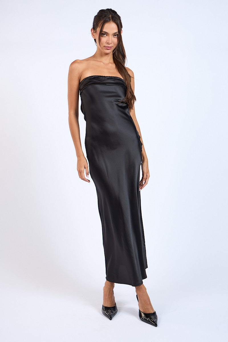 Backless Satin Maxi Dress RESTOCK