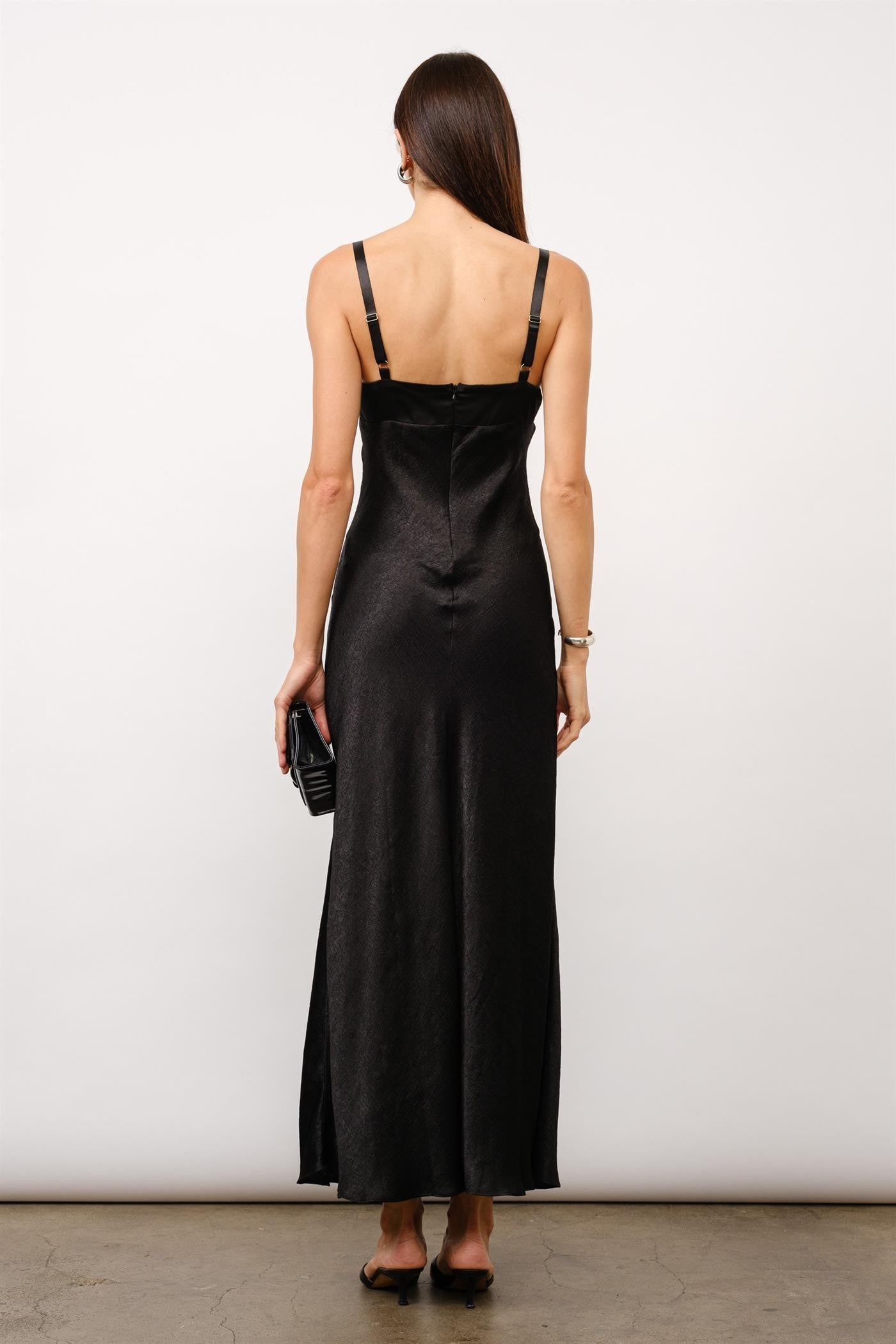 Black Slip Maxi Dress