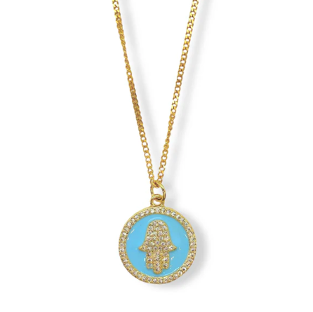 H&R Hamsa Necklace #52149 GOLD FILLED