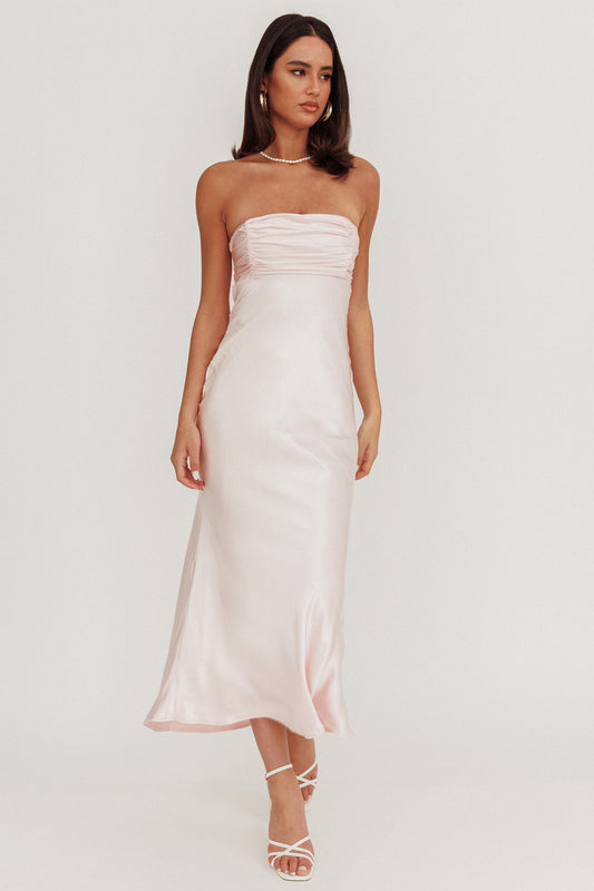 Metallic Strapless Dress