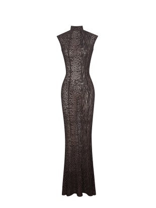 Burnout Velvet Gown
