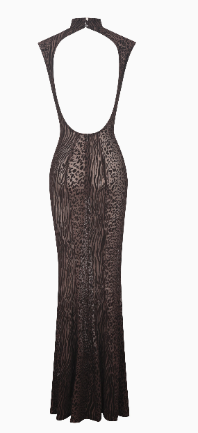 Burnout Velvet Gown