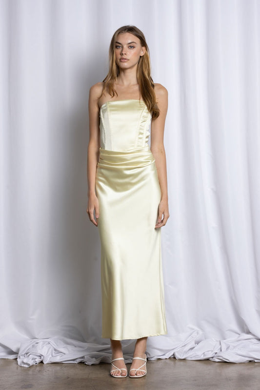 Corset Satin Dress