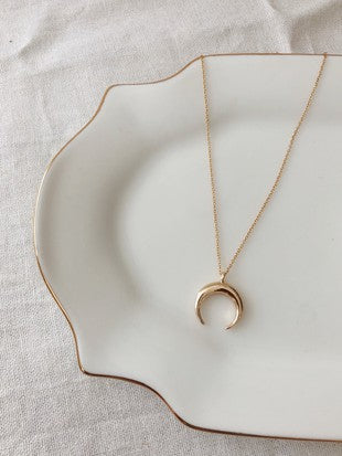 Flint Cresent Necklace 14K Gold Filled #1001